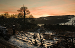 Northwood Lane Winter sunset