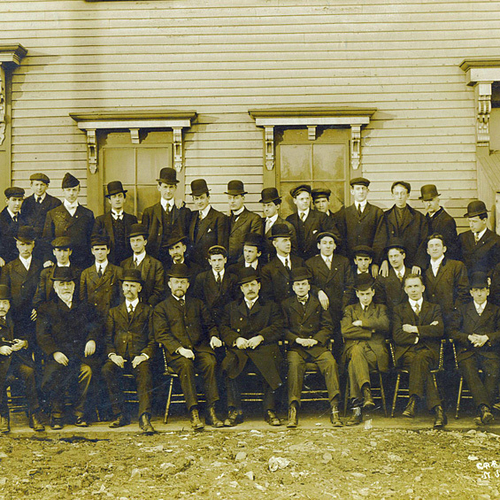 An early Canadian Pacific Railroad staff photo by J. Morris in St. John, New Brunswick, Canada.