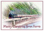 XM051 - Steam train Braunton 34046 approaching Teignmouth in Devon