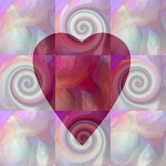 Heart, Jewel Collage