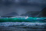 Wave at Coumeenoole Beach, Dingle Peninsula, County Kerry, Ireland.