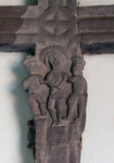 Portería niche cross closeup, The Arrest of Christ
