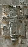San Andrés, SW posa, N façade, St. Gabriel Archangel
