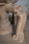 Baptismal font, leg