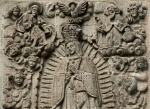 Façade, central relief, detail