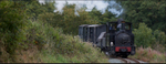 WLLR The Earl approaches Cwm Lane with goods wagons