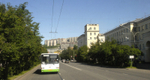 Murmansk street and trolley bus