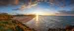 18x48 2013-057CP Sunset at Portstewart Strand