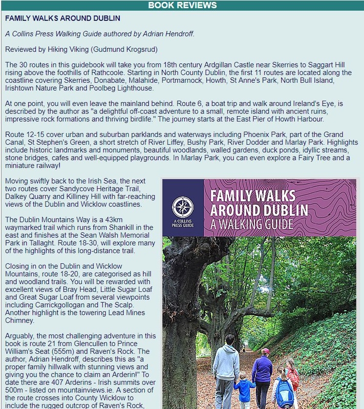 Family Walks Around Dublin review, mountainviews.ie July 2017