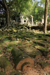 Fallen column at Beng Mealea, Cambodia