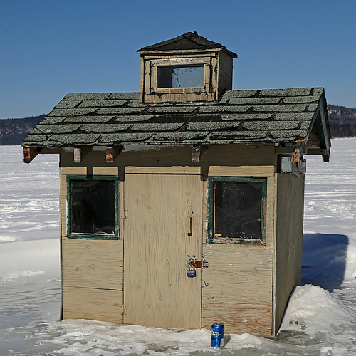 Widow's Watch Ice Fishing Hut NB Canada