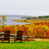 Lawn with a View - Autumn Foliage New Brunswick Canada