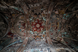 Abandoned Bundi Palace, India | Gorgeous Ceiling Painting