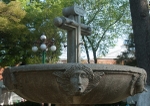 Fountain with cross