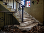 Abandoned Greystone Park Psychiatric Center | Curry Building Stairs