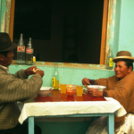 Couple having lunch La Paz Bolivia