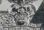 Second story, window relief & escutcheon