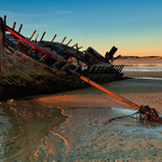 Ship Wreck In Morning Light