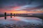 z2986 Morning reds at Yaverland Beach
