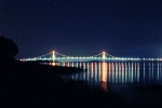 Mackinaw Bridge Dark Sky