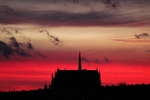 Arundel Cathedral  Pink Sunset