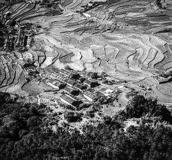 KMBW-99C New Territories village from air - 1975
