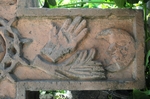 ex-Cemetery Cross, right arm details