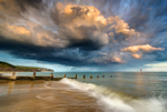 z3483 Stormy Skies Yaverland and Culver Cliff