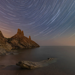 Star Trails at Black Castle, Co Wicklow