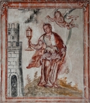 San Francisco, nave mural, St. Barbara