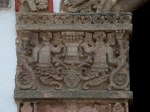 La Inmaculada Concepción, façade portal, left pilaster capital