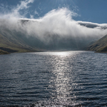 Wave of clouds over Hayeswater in the Lake District