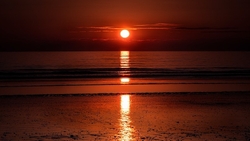 Sunset on Dinas Dinlle