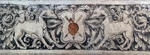 Cloister stairwell mural frieze