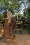 Naga statue at Beng Mealea entrance, Cambodia