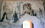 San Juan Bautista, vestibule, E, wall frescos
