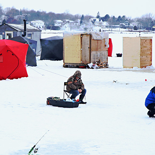 Renforth Ice Shacks Rothesay New Brunswick Canada