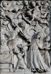 Façade, right portal relief, Ecstasy of St. Theresa