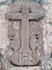 Façade cross with Christogram