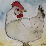 White hen