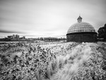 Towards Canary Wharf from Greenwich Foot Tunnel Dome