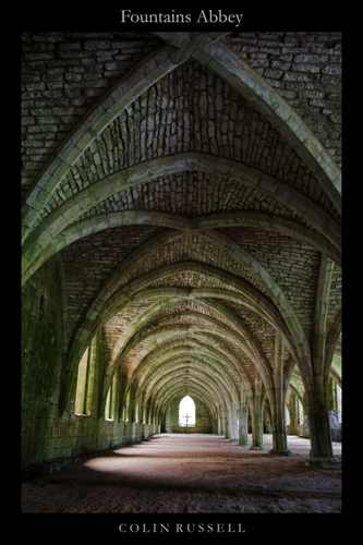 The wonderful west wing at Fountains Abbey, Yorkshire. I didn't notice the couple of figures on the right at the time…