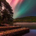 Aurora Over Upper Lake Pier, Glendalough
