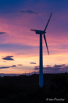 Wind-Turbine at Sunset - Belfast Hills. (Portrait)