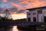 Sunrise at The Millennium Bridge, Lisburn.