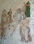 Hospitalito, capilla abierta mural, Christian martyr