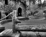 Old Mill Pump in Black and White