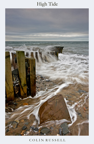 High tide at Glen Mooar Beach on the West Coast of the Isle of Man.