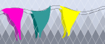 bunting over glass - 1