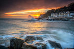z3140 Bonchurch Beach from Monks Bay